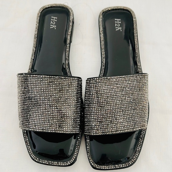 Sandals~Marcasite~ Like / Slip~On / NWB - Picture 3 of 8